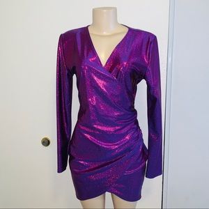 Metallic Purple Dress